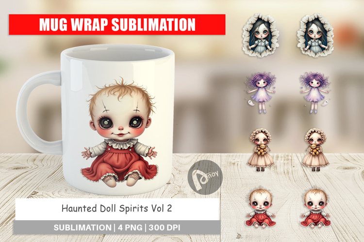 Mug Wrap Haunted Doll Spirits