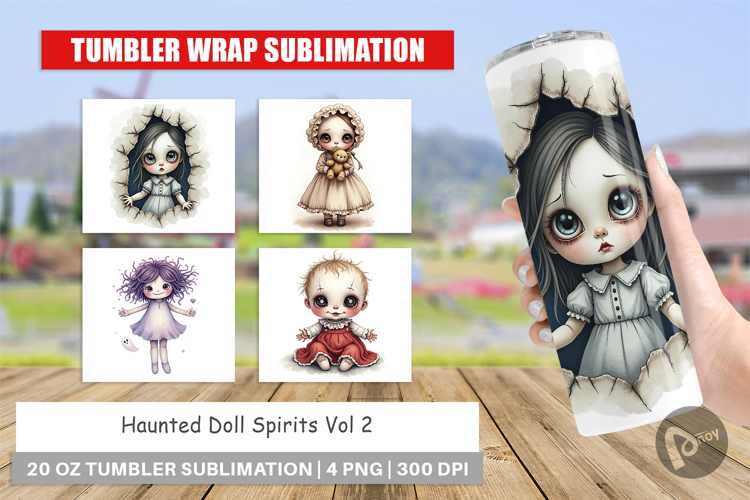 Tumbler Haunted Doll Spirits