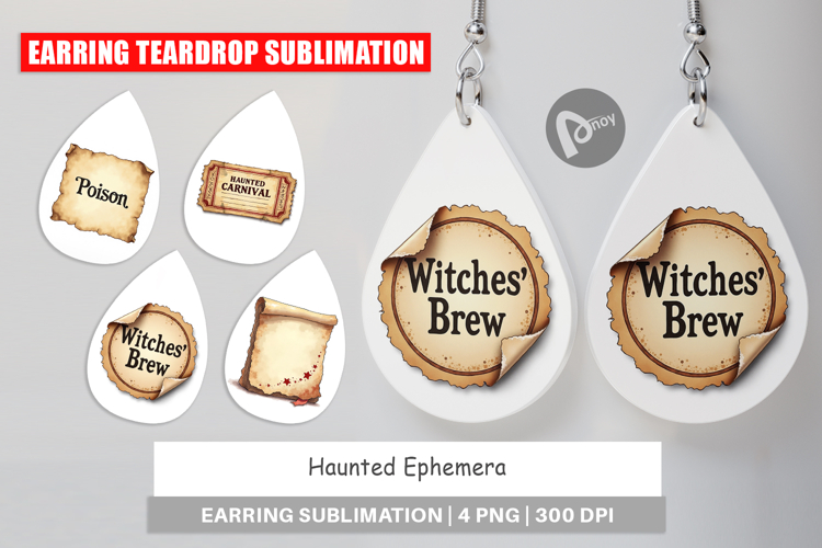 Haunted Ephemera Earring