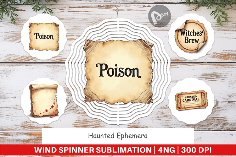 Haunted Ephemera Wind Spinner