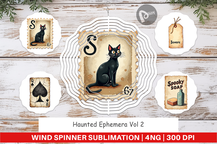Haunted Ephemera Wind Spinner