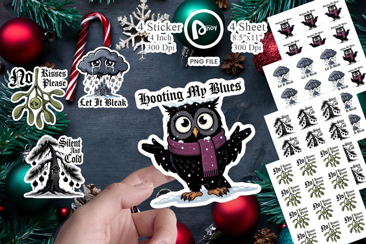 Haunted Forest Gothmas Sticker