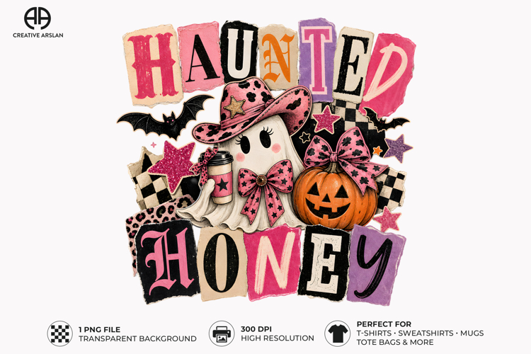 Haunted Honey Witch PNG - Retro Halloween Design