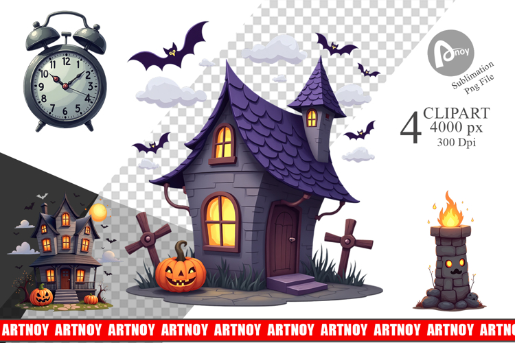 Haunted House Illustration Image 5
