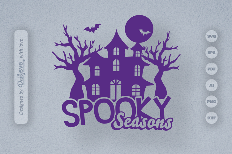 Haunted House Halloween Quote SVG