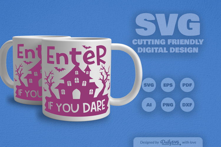 Haunted House Halloween Quote SVG