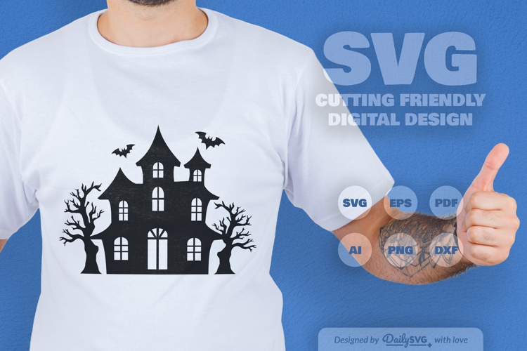 Haunted House Halloween SVG