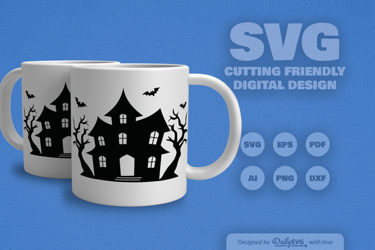Haunted House Halloween SVG