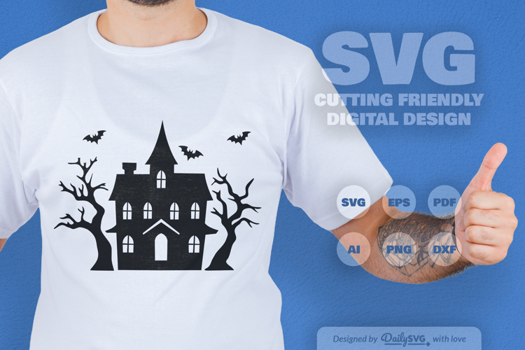 Haunted House Halloween SVG