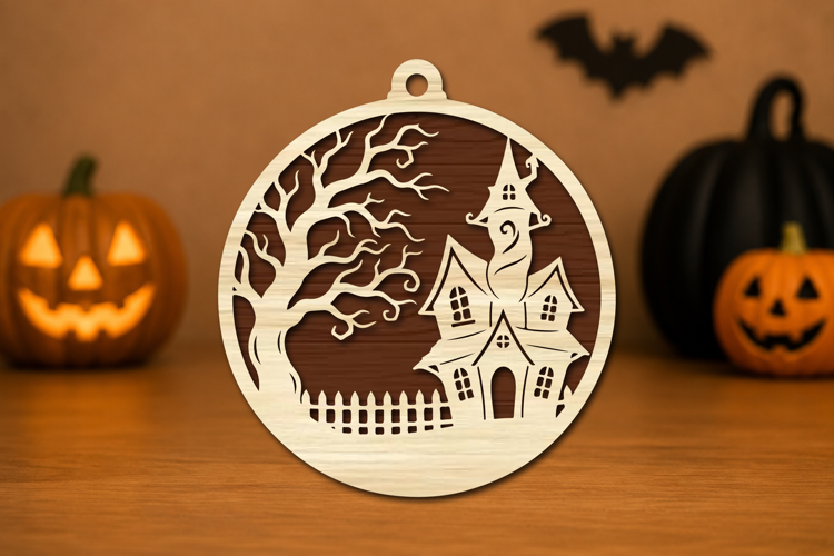 Haunted House Laser Cut SVG