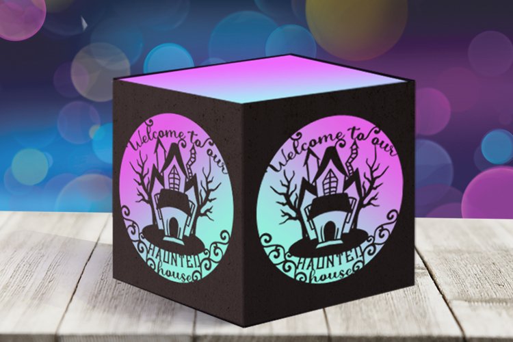 haunted-house-tealight- box template