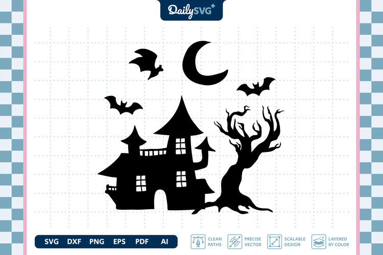 Halloween SVG Spooky Cut File for DIY Crafts example image 1