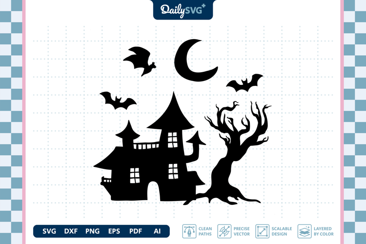 Halloween SVG Spooky Cut File for DIY Crafts