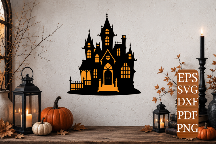 Haunted Mansion Laser Cut SVG