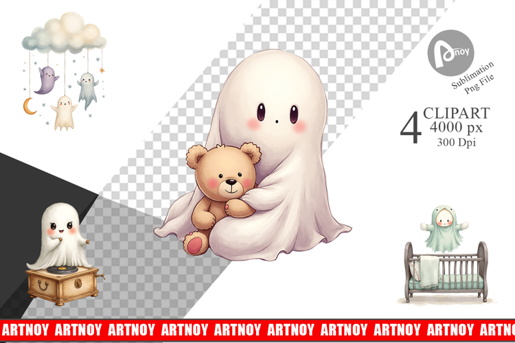Haunted Nursery Ghosts Clipart
