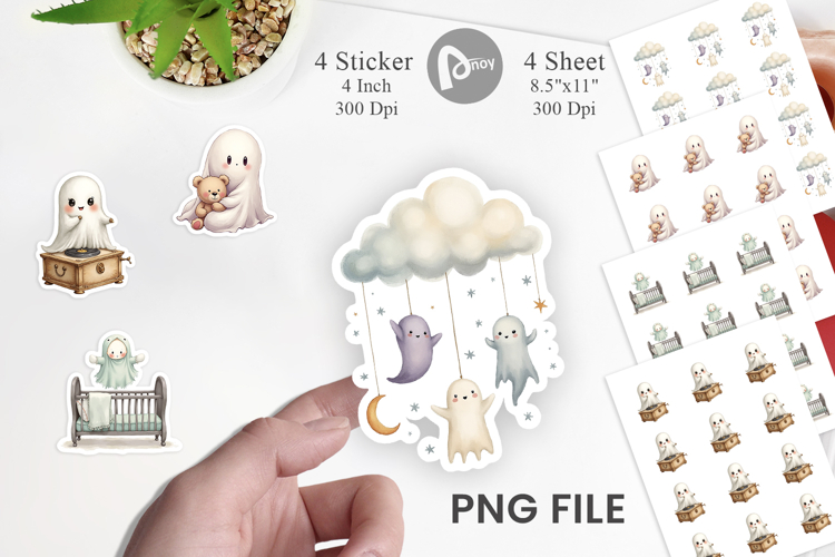 Haunted Nursery Ghosts Sticker