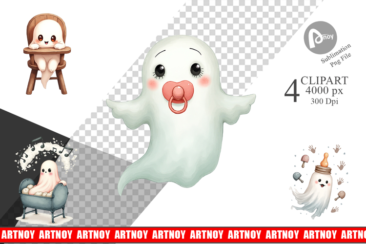 Haunted Nursery Ghosts Clipart