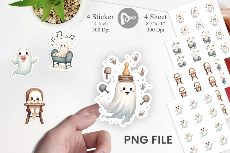 Haunted Nursery Ghosts Sticker