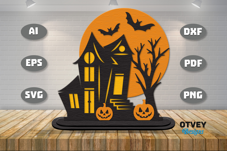 Haunted Pumpkin House Lasercut File