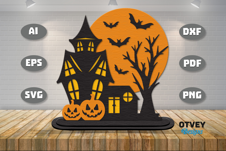 Haunted Pumpkin House Lasercut File