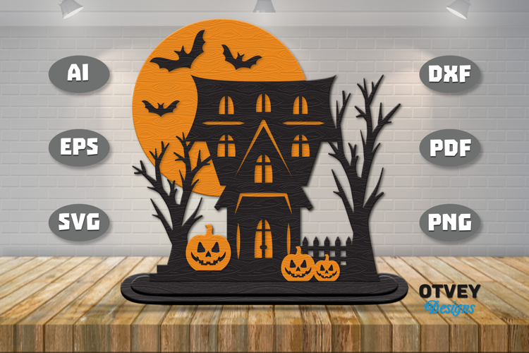 Haunted Pumpkin House Lasercut File
