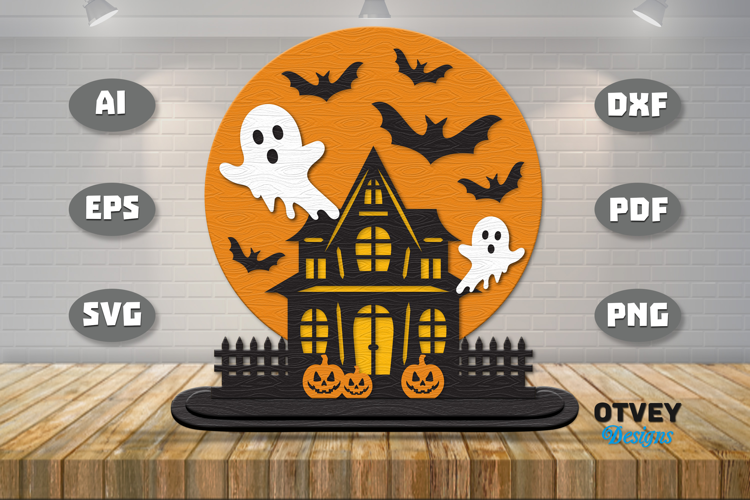 Haunted Pumpkin House Lasercut File