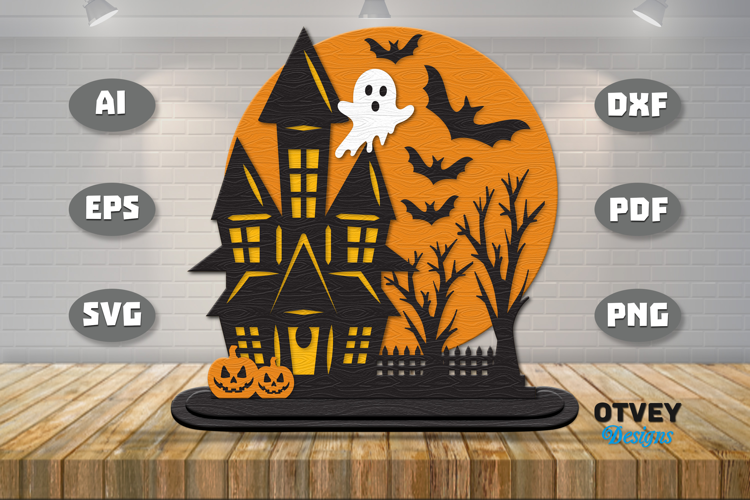 Haunted Pumpkin House Lasercut File
