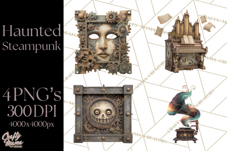 Steampunk Haunted Mansion Halloween PNG Clipart