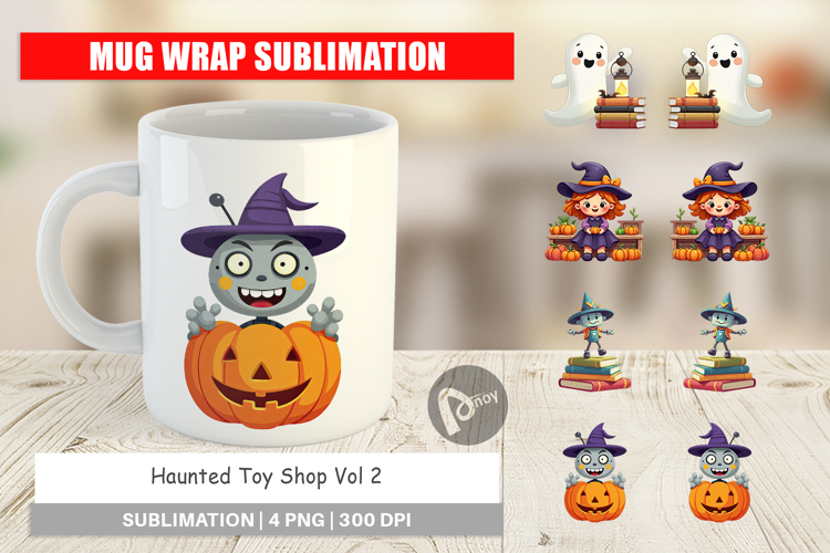 Mug Wrap Haunted Toy Shop