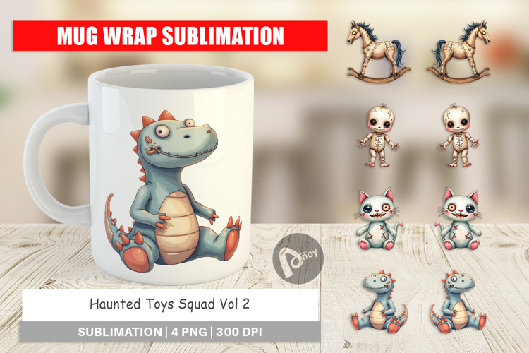 Mug Wrap Haunted Toy Squad
