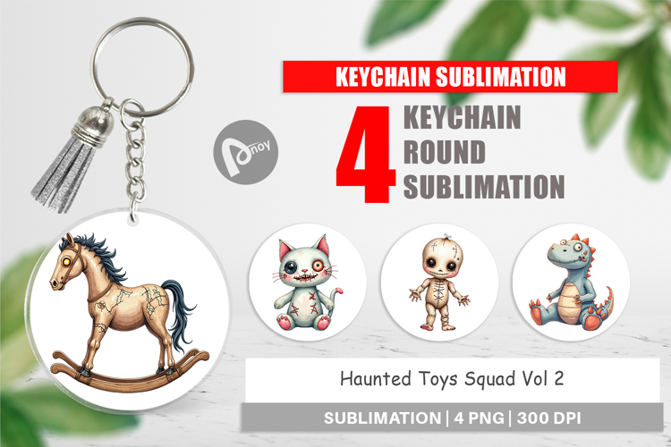 Keychain Haunted Toy Squad