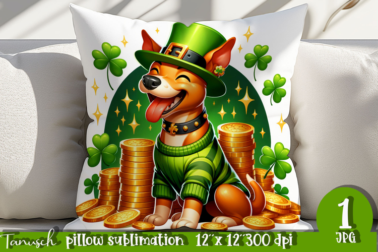 Thai Ridgeback dog St Patrick LUCKY pillow sublimation