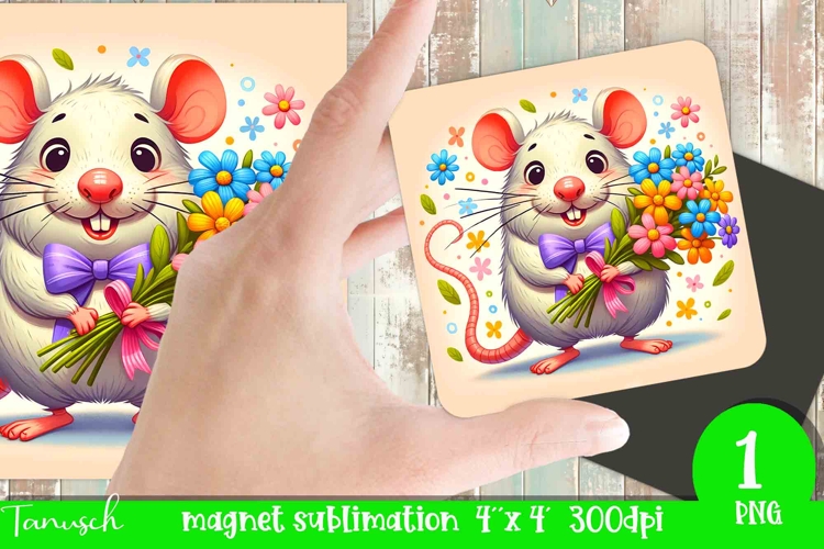 cute EASTER magnet Sublimation PNG