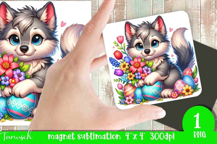 cute EASTER magnet Sublimation PNG