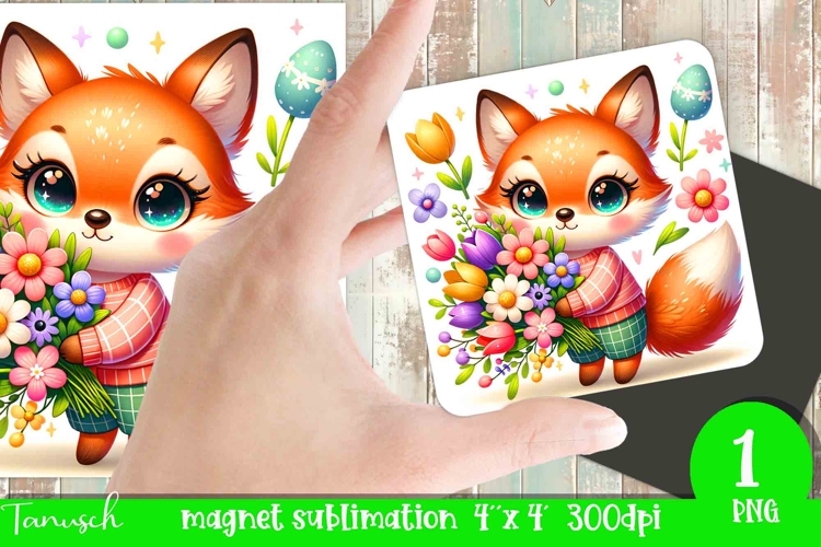 cute EASTER magnet Sublimation PNG