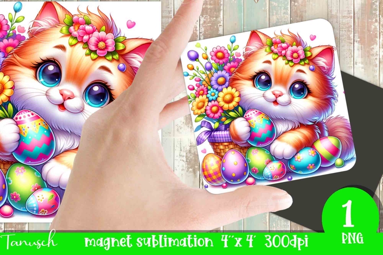 cute EASTER magnet Sublimation PNG