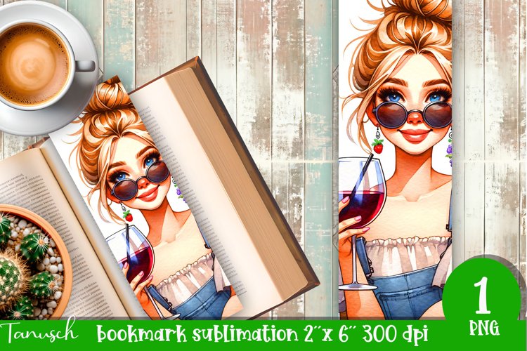 funny Wine bookmark Sublimation / best friends wine together