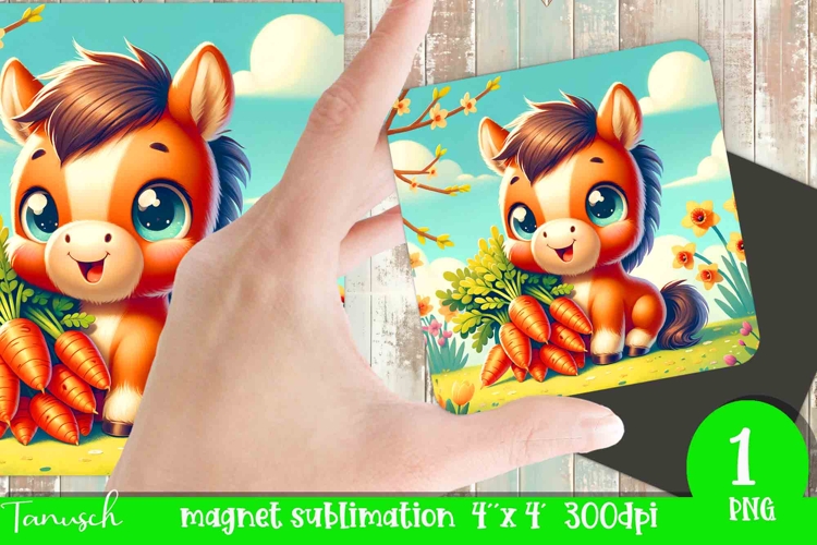 cute EASTER magnet Sublimation PNG