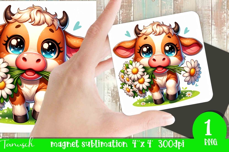 cute EASTER magnet Sublimation PNG