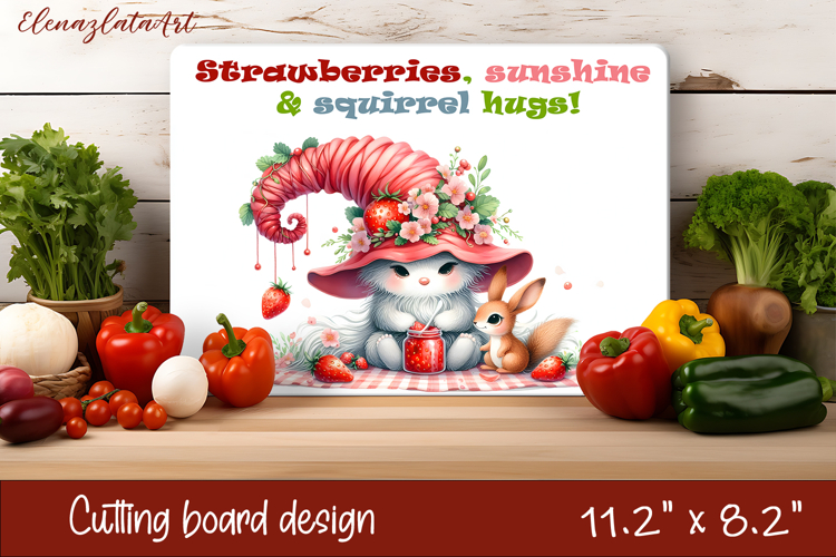 Gnomes honey and bees Cutting Board PNG