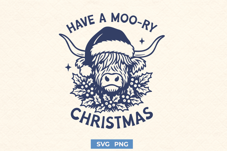 Christmas Cow Svg Image 7