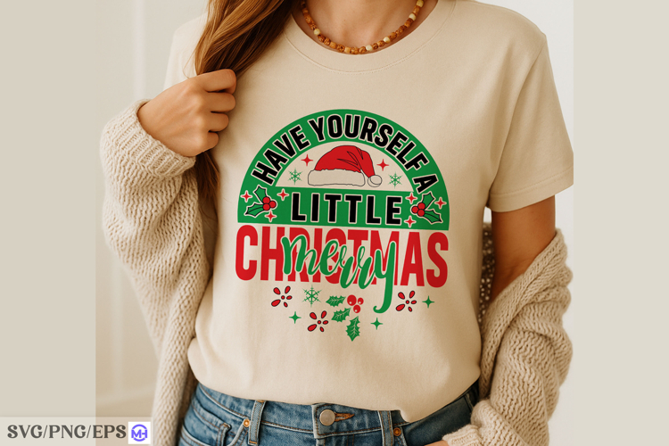 Have Yourself a Merry Little Christmas SVG Classic Holiday