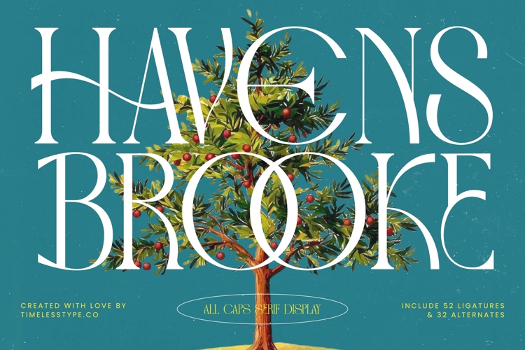 Havens Brooke - All Caps Serif Display