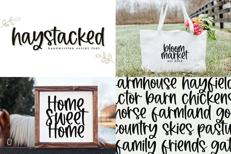 Farmhouse Font Bundle - Handwritten Fonts | Part 3