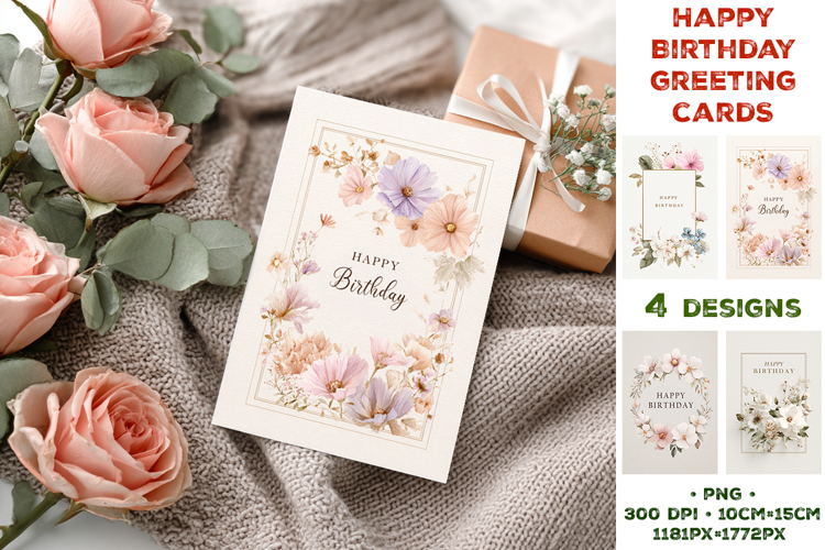 Birthday Card SVGs Image 4