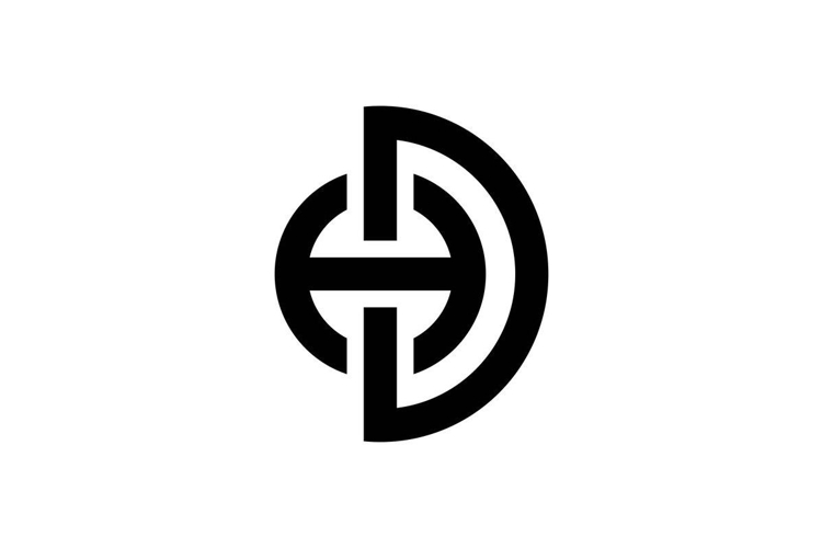 HD DH logo design