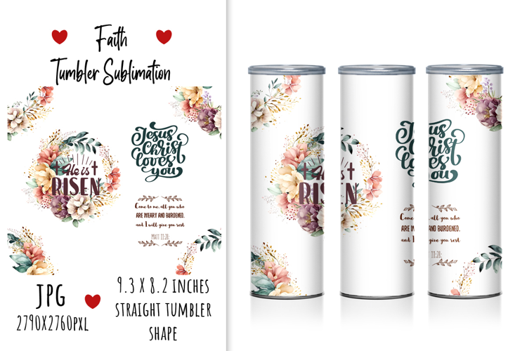 "He Is Risen" Tumbler Design