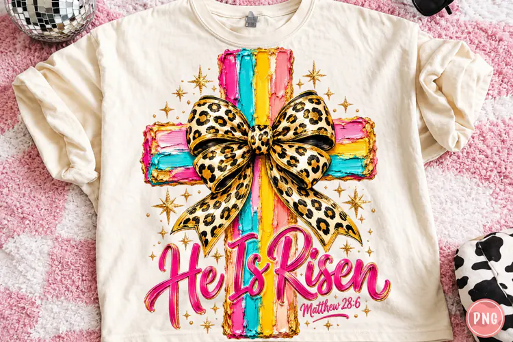 He Is Risen Png, Brushstroke Christian Easter Bible Verse