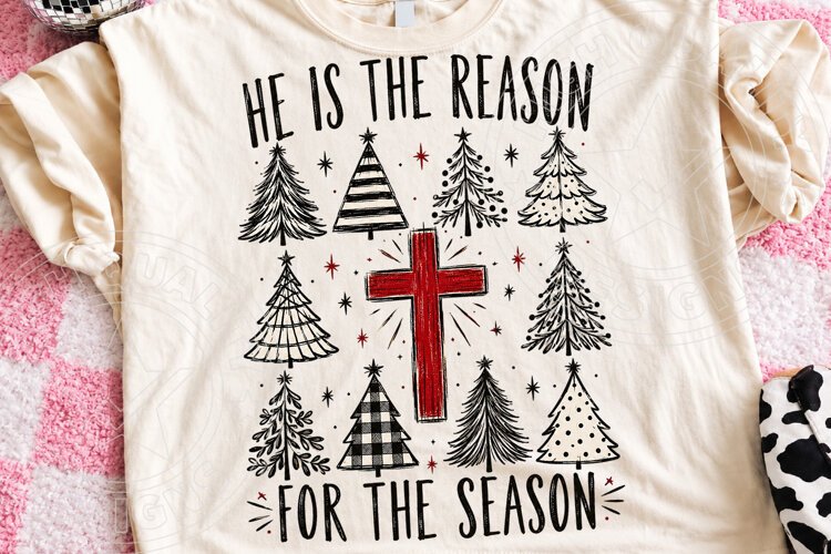 He Is the Reason for the Season PNG | Christian Christmas PN example image 1