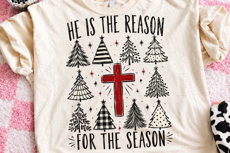 He Is the Reason for the Season PNG | Christian Christmas PN